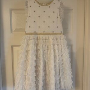 Mini Boden White tulle party dress